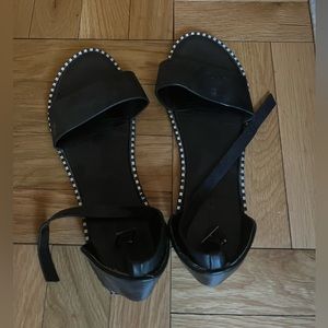 Gently Used Black Sandals 7.5